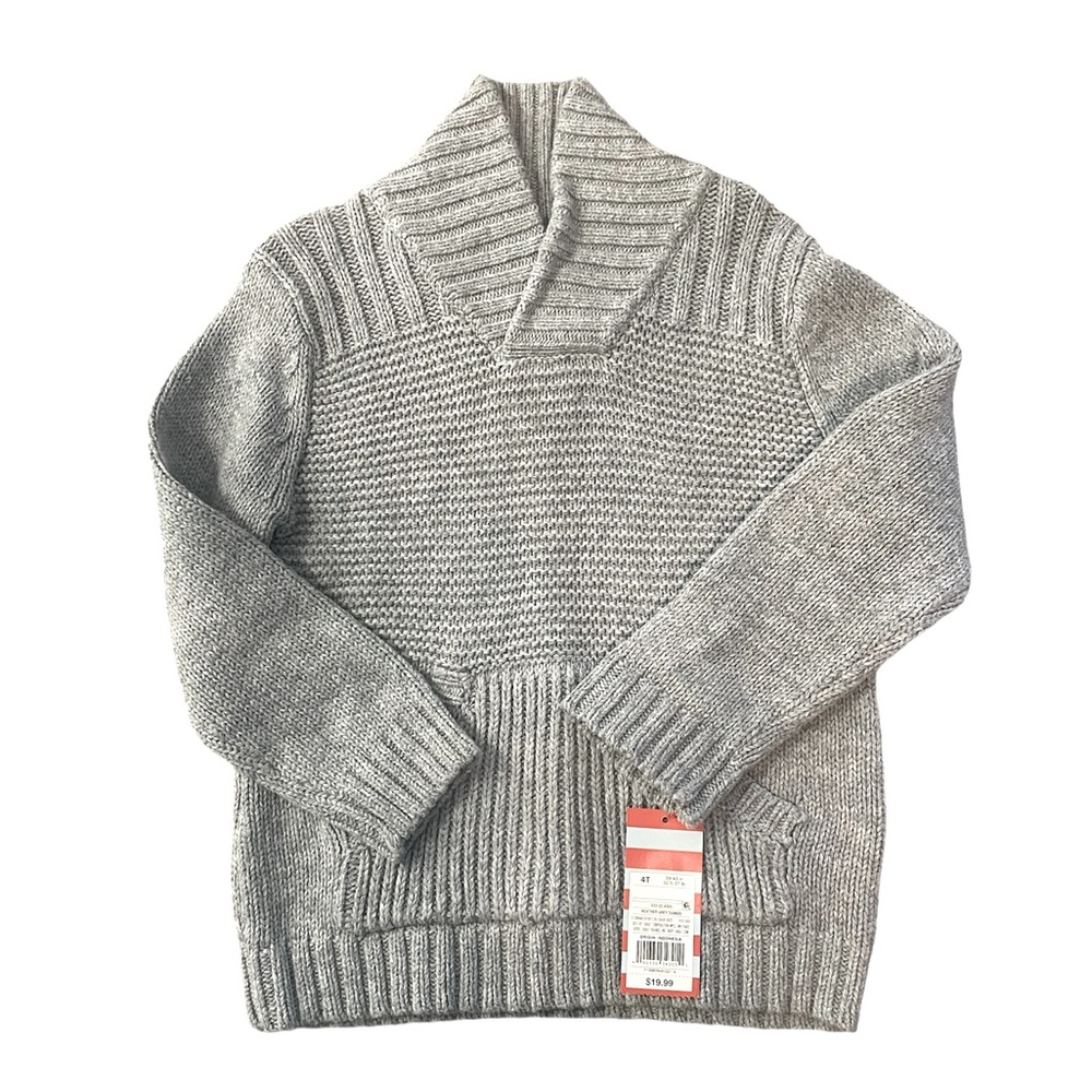 NWT Gray cat & Jack boys sweater
